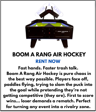 BOOM A RANG AIR HOCKEY DISPLAY 1