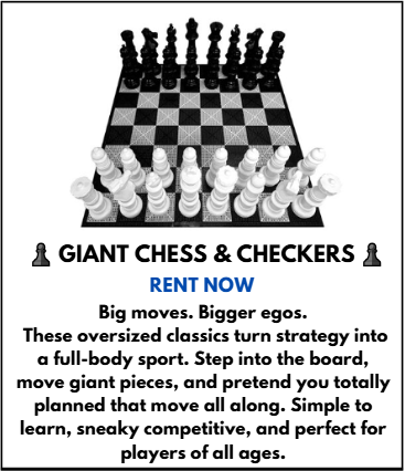 GIANT CHESS & CHECKERS DISPLAY 1