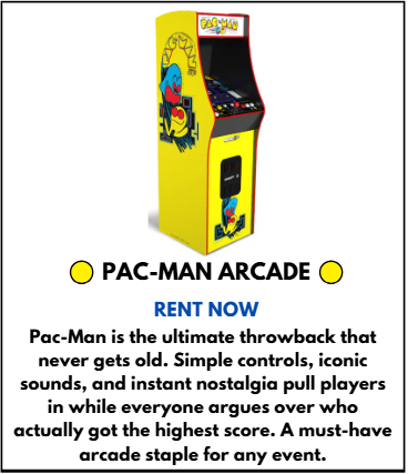 PAC MAN ARCADE DISPLAY 1